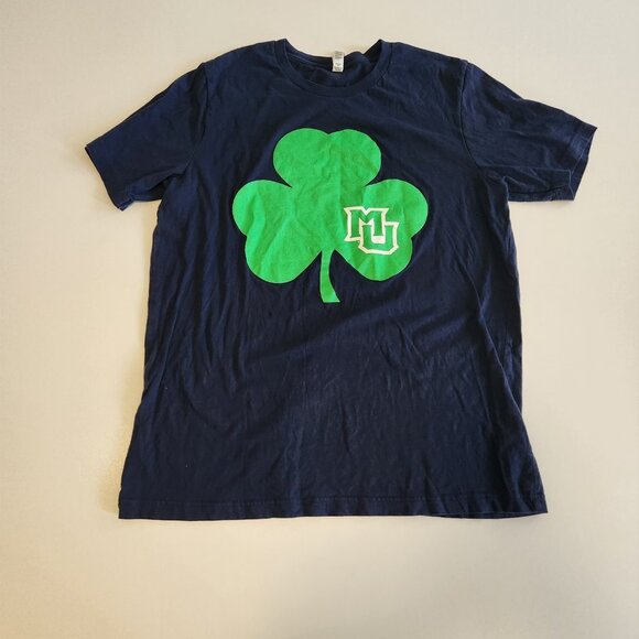 University Of Missouri T-Shirt Mizzou Clover‎ St. Patrick's Day Blue Mens XL - Picture 3 of 8